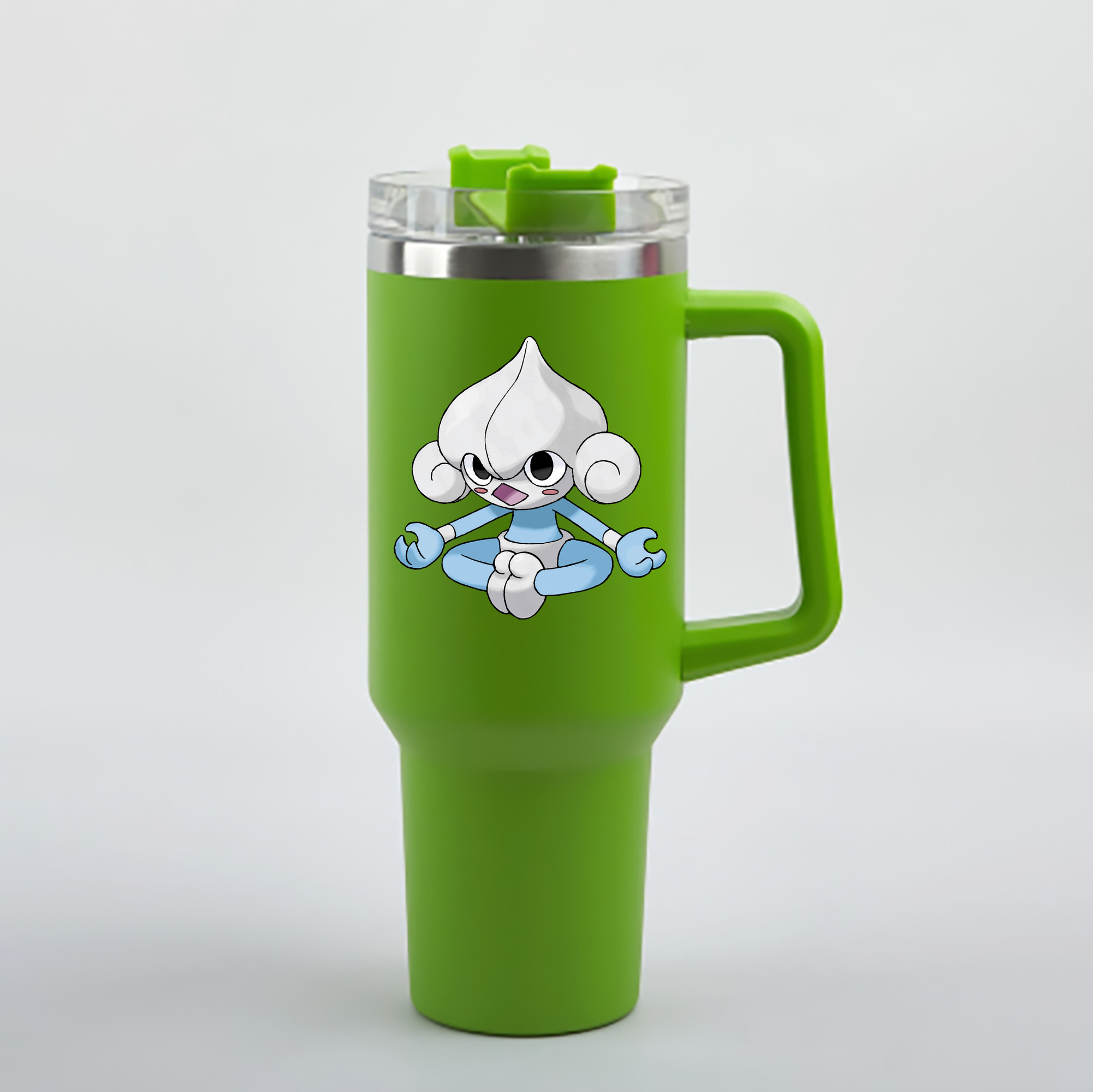 （画像用） ポケットモンスター Pokémon 1200mL車用タンブラー - クリスタルステッカー（プラスチックストロー付き）